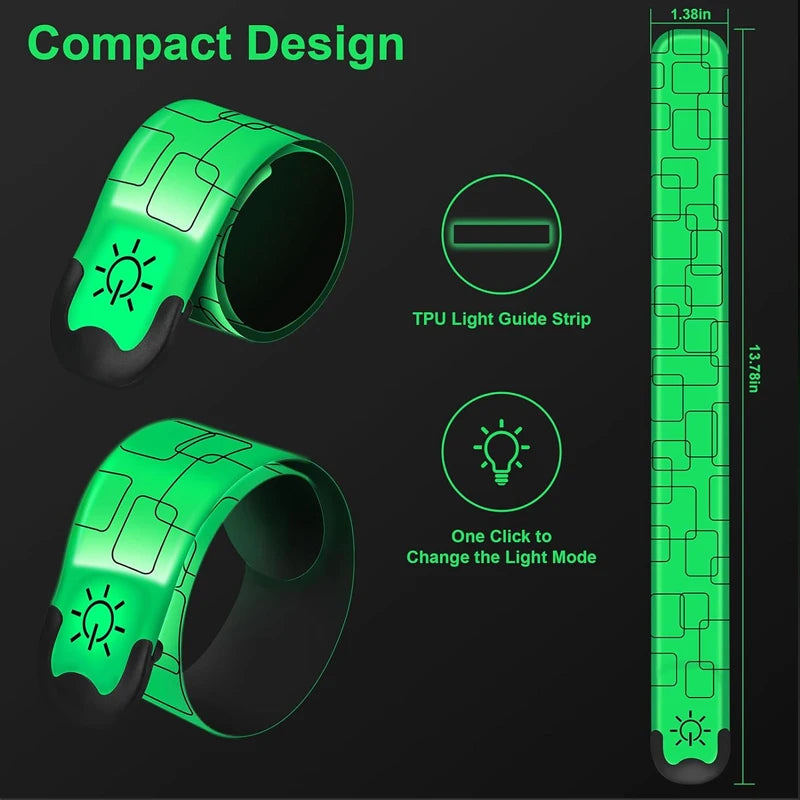 Night Running Armband LED Light Band Cycling Safety Armband Outdoor Sports Safety Arm Belt Leg Warning Rechargeable Wristband